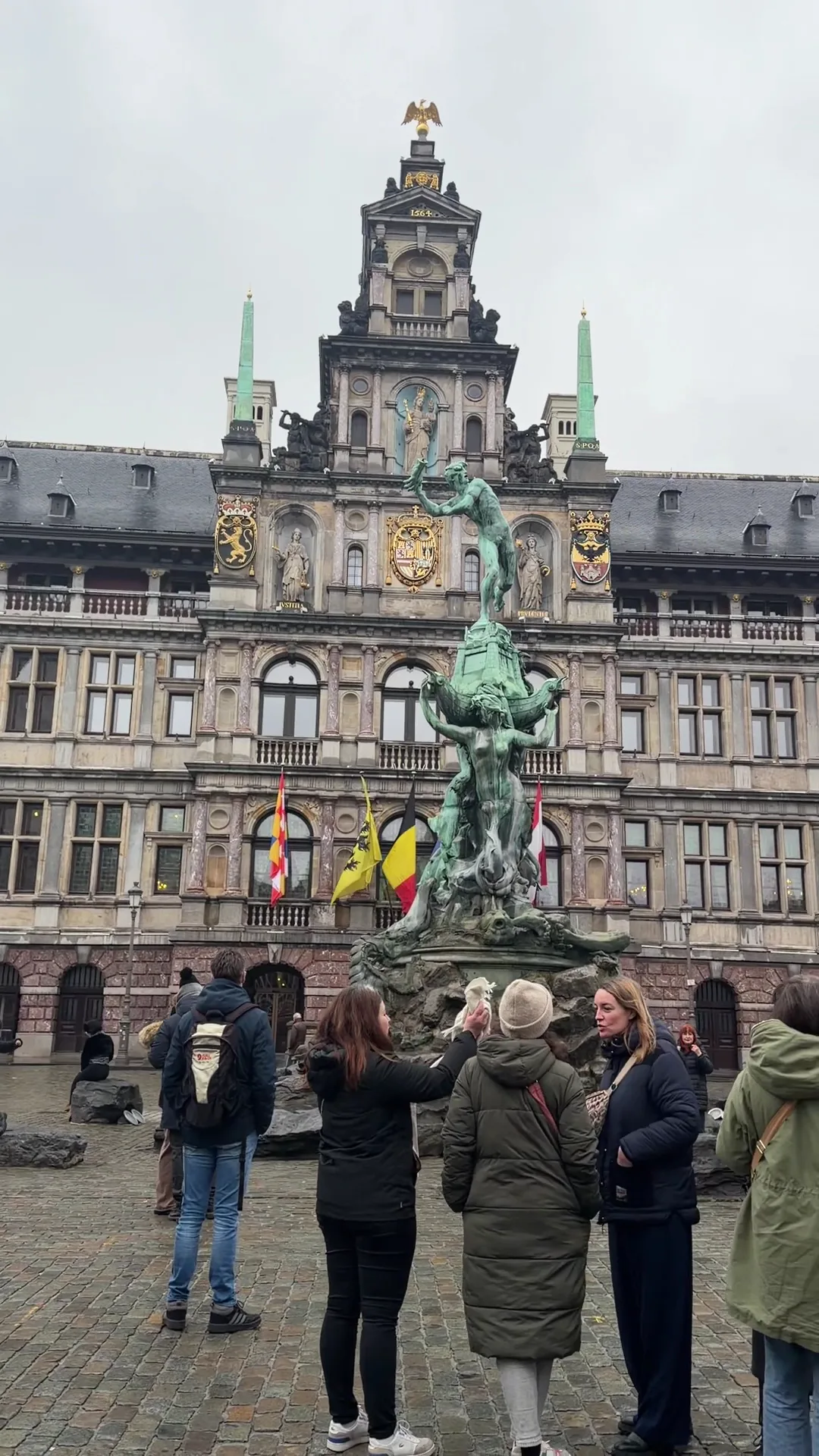 Details at Brabo Fountain Antwerp — travel photo
