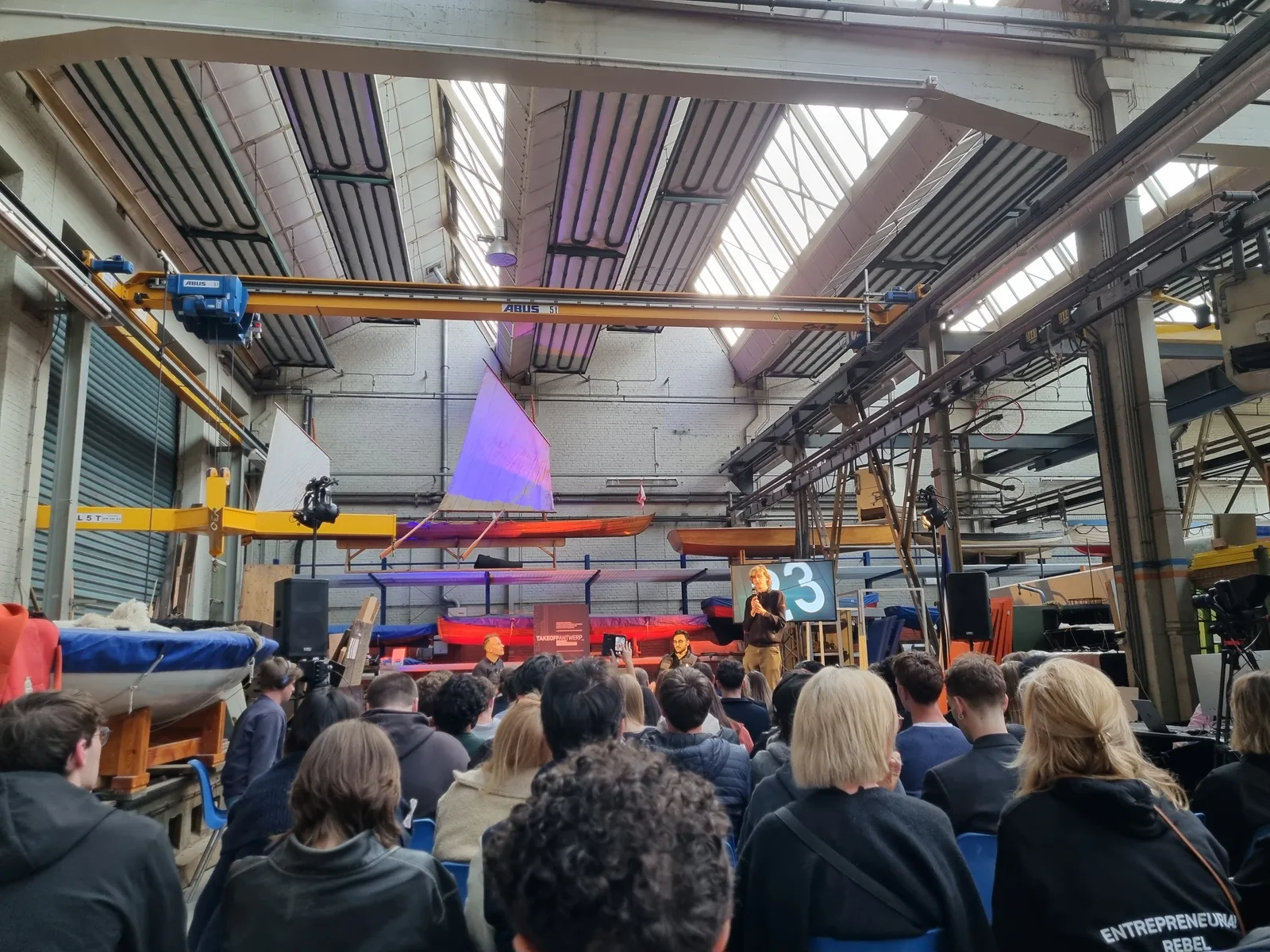 Interior at Droogdokkensite Antwerp — travel photo