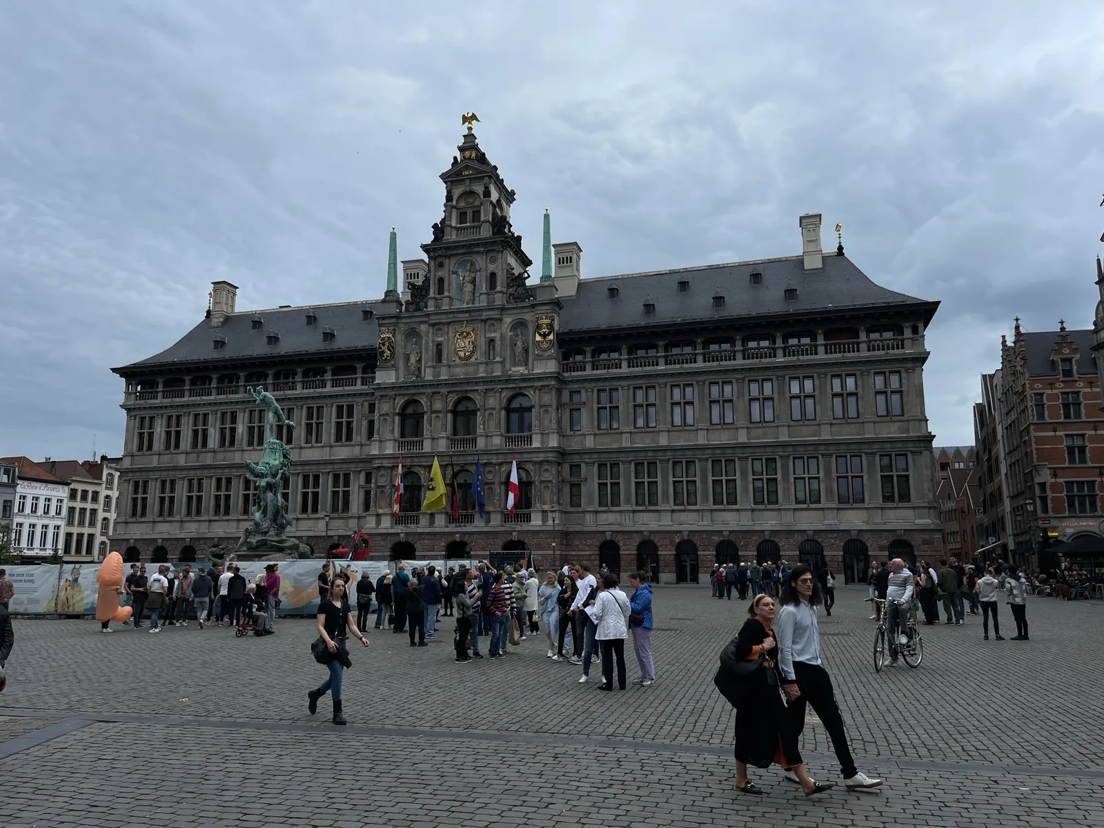 Details at Grote Markt Antwerp — travel photo