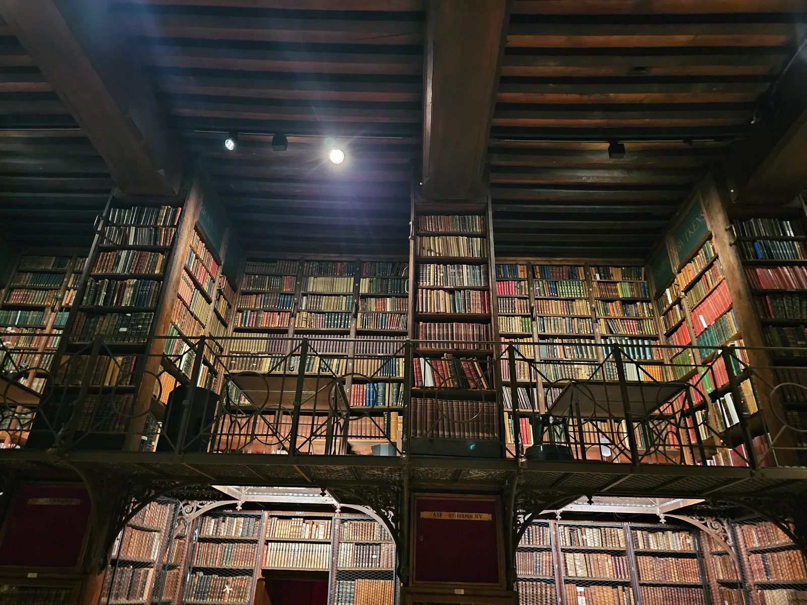 Interior at Heritage Library Hendrik Conscience Antwerp — travel photo