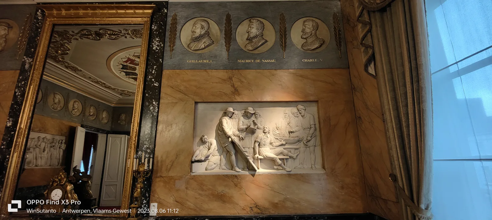 Atmosphere at Palace on the Meir (Royal Palace) Antwerp — travel photo