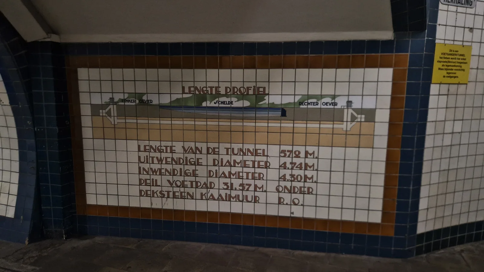 Interior at Sint-Anna’s Tunnel Antwerp — travel photo