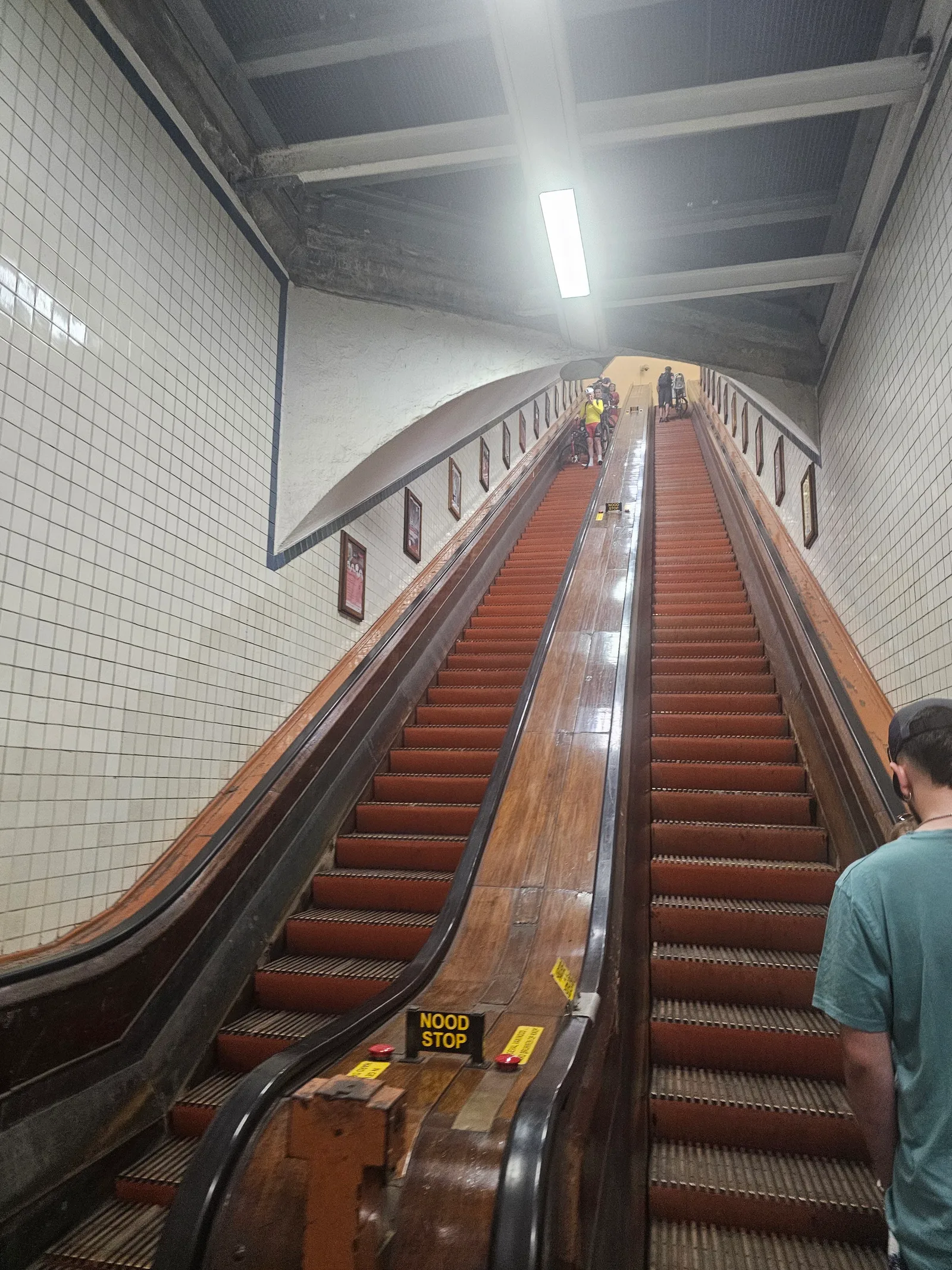 Main view at Sint-Annatunnel naar Linkeroever Antwerp — travel photo