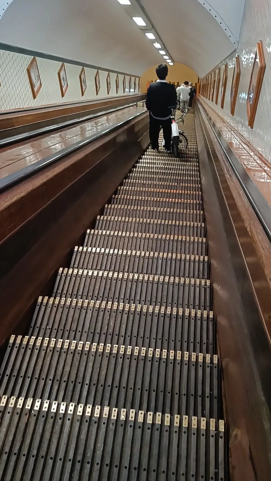 Interior at Sint-Annatunnel naar Linkeroever Antwerp — travel photo