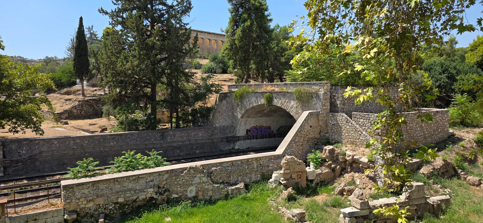 Main view at Ancient Agora of Athens Athens — travel photo