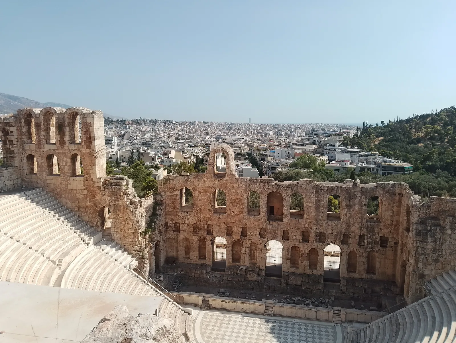 Main view at Odeon of Herodes Atticus Athens — travel photo