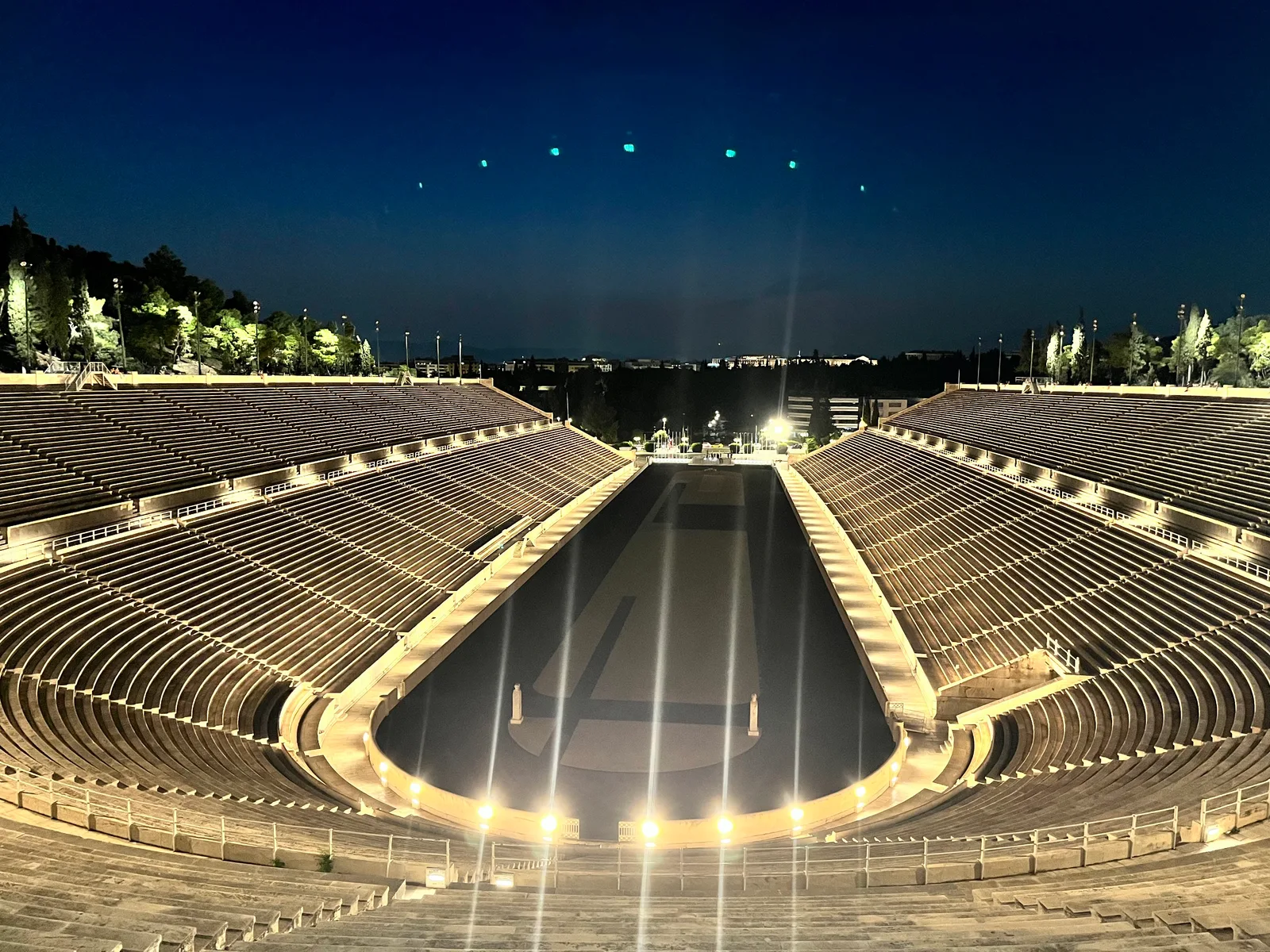 Interior at Panathenaic Stadium Athens — travel photo