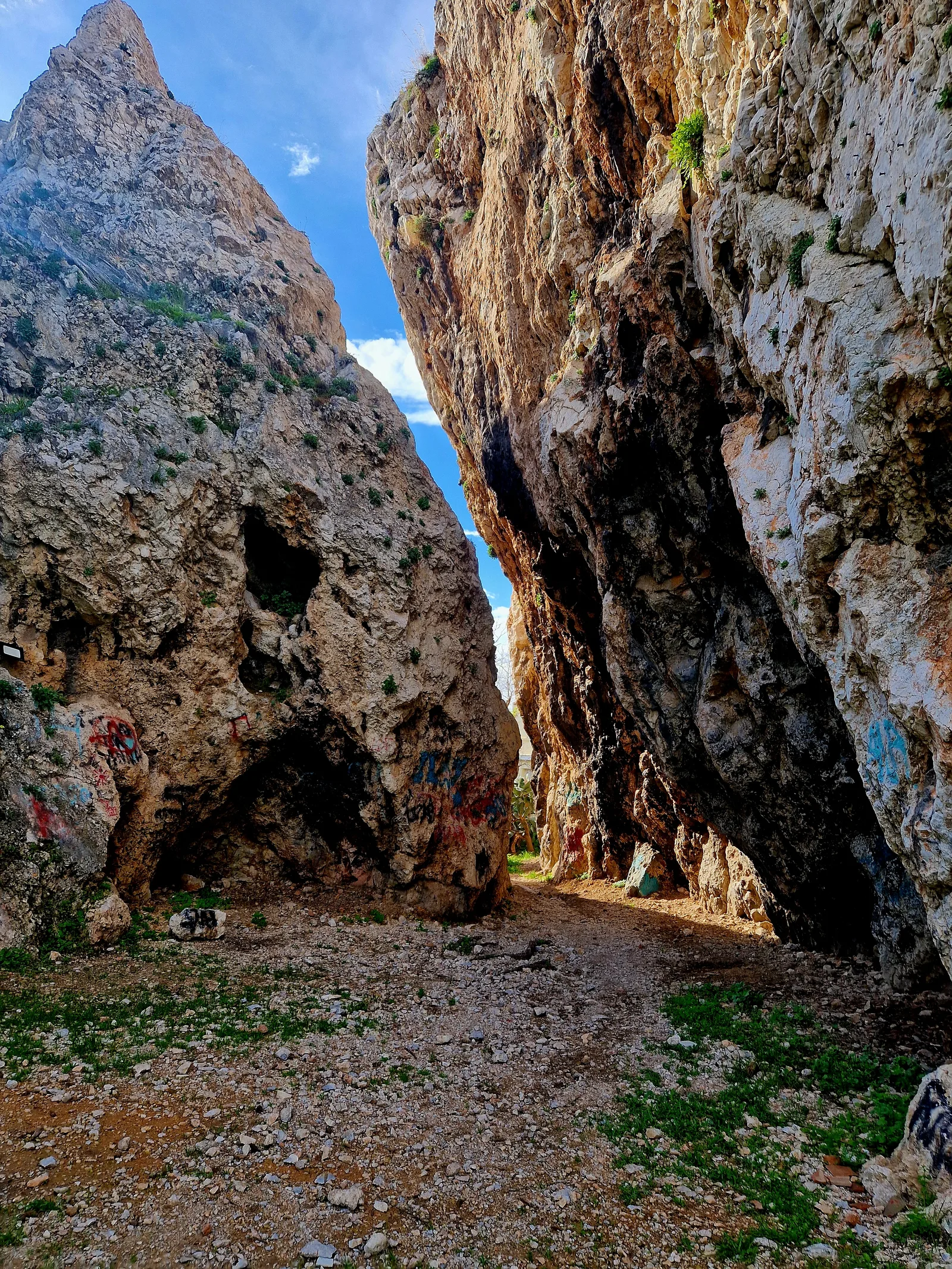 Main view at Park of the Torn Stone Athens — travel photo