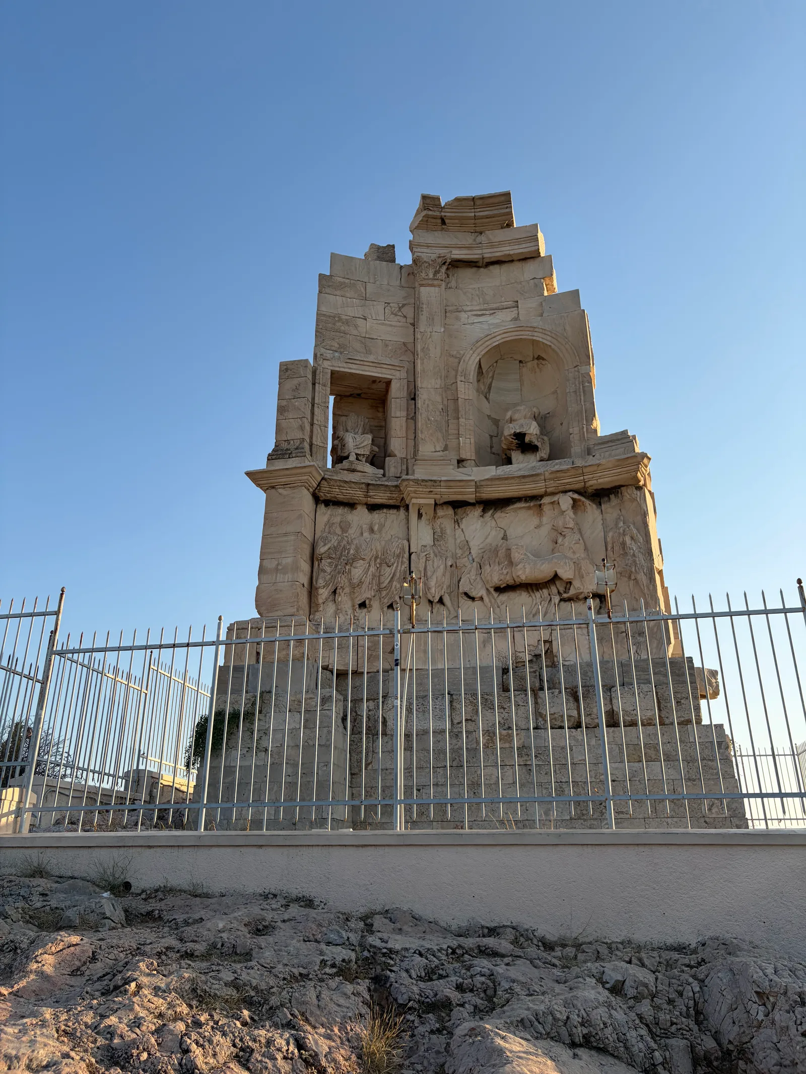 Main view at Philopappos Monument Athens — travel photo