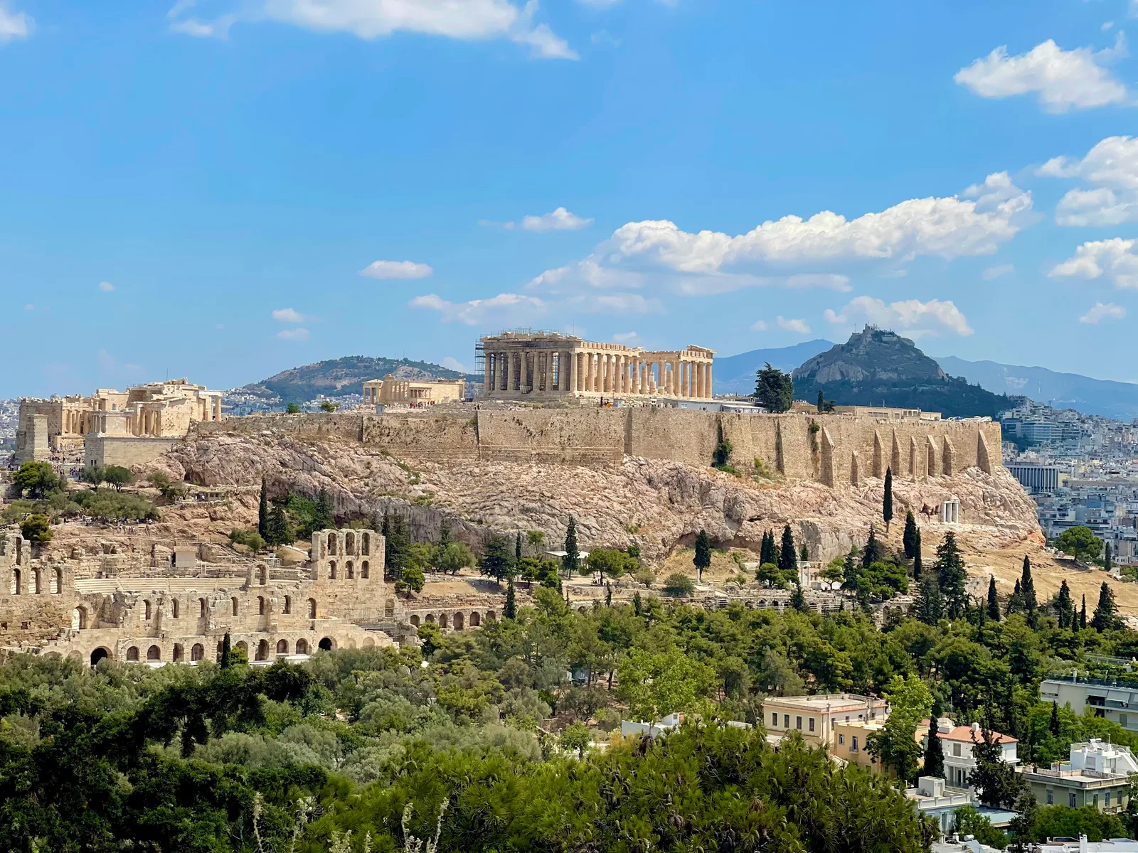 Details at Philopappos Monument Athens — travel photo