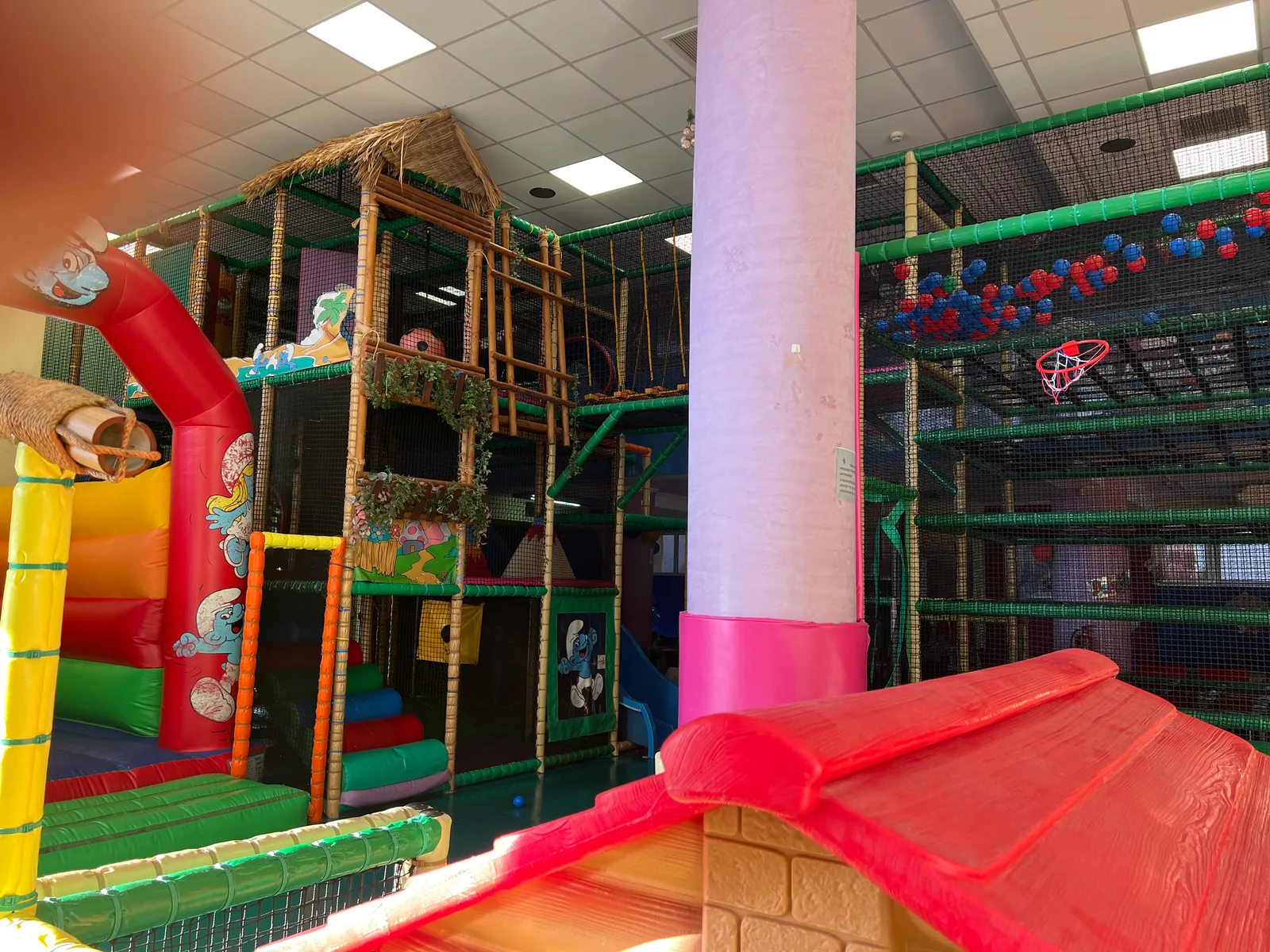 Main view at Playgrounds Smurfs Athens — travel photo