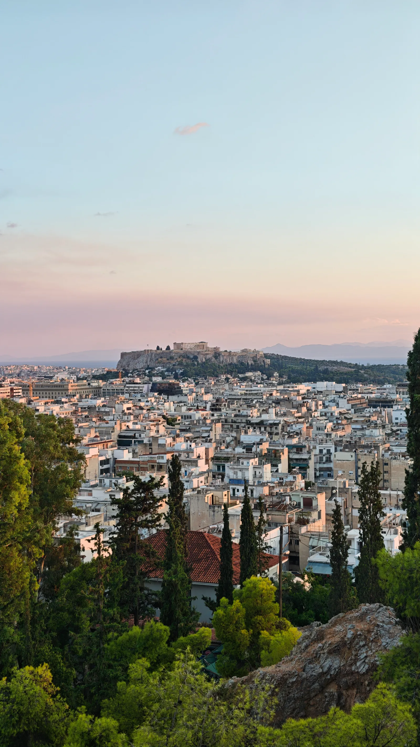 Main view at Strefi Hill Athens — travel photo