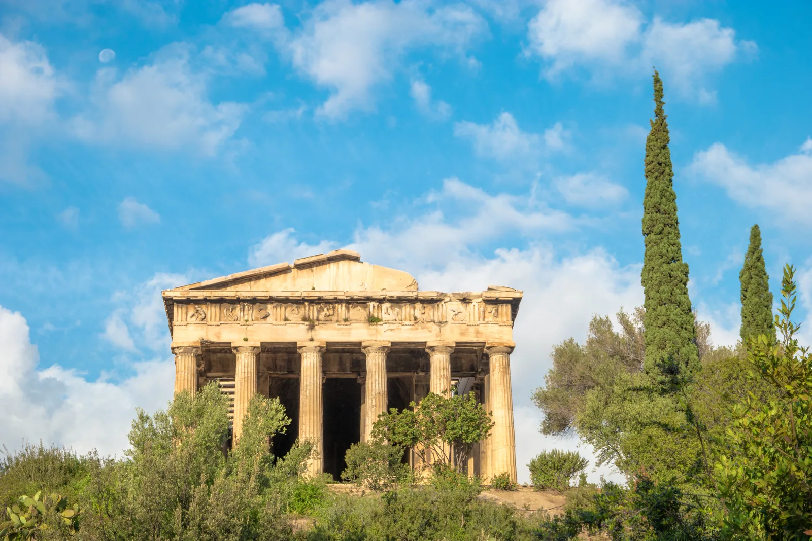 Interior at Temple of Hephaestus Athens — travel photo