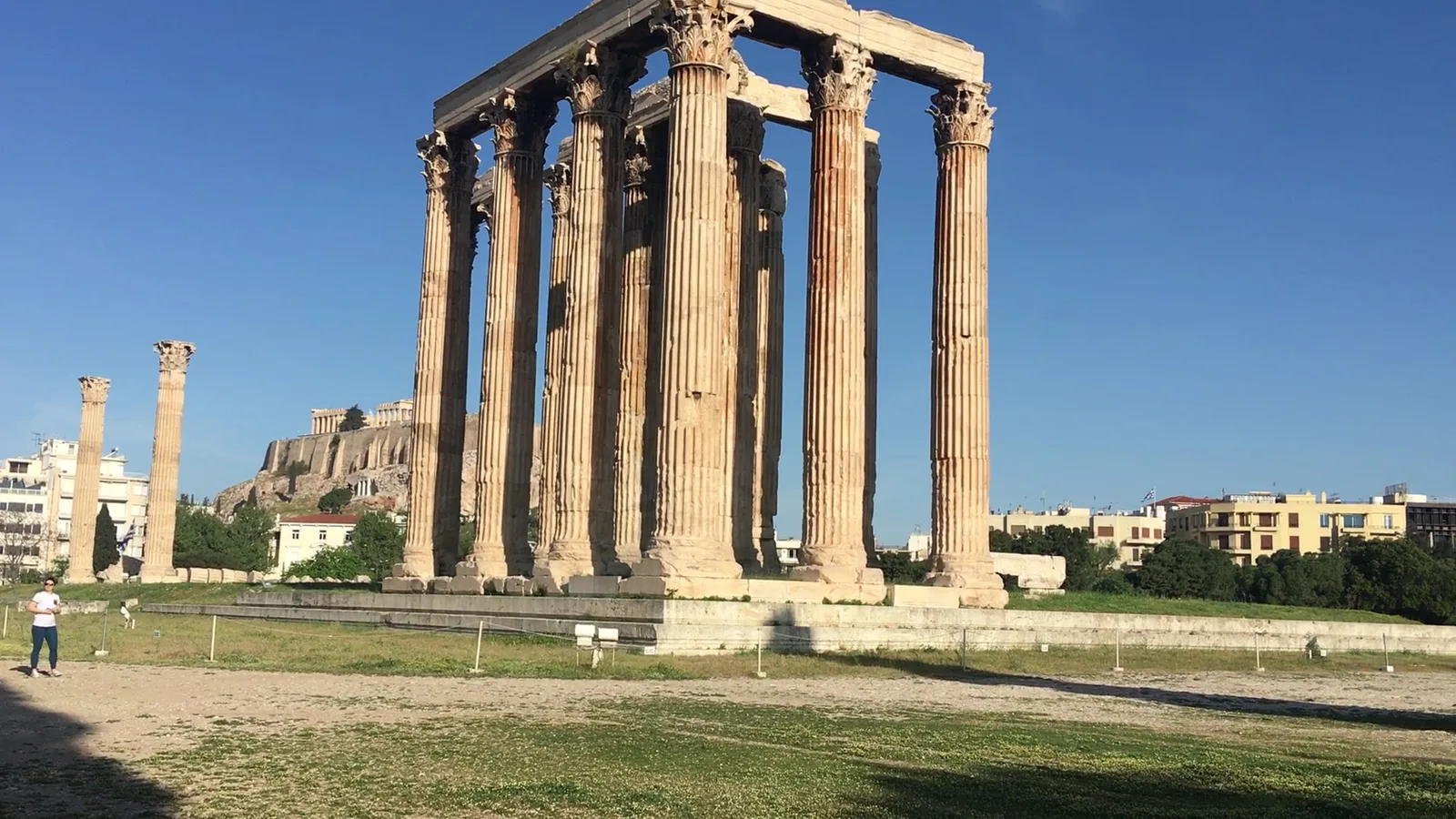 Interior at Temple of Olympian Zeus Athens — travel photo