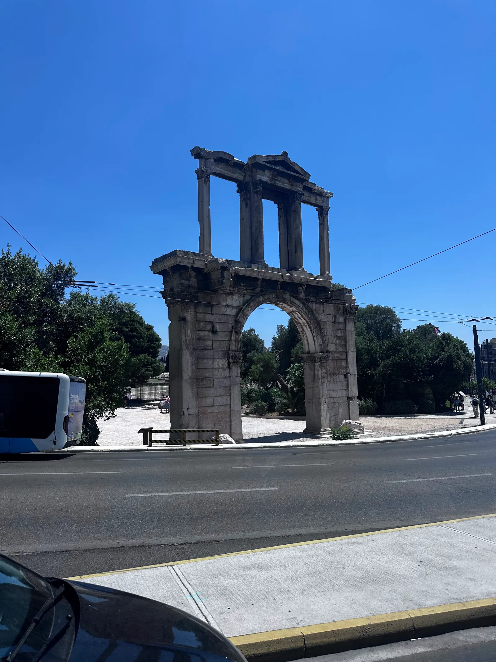 Atmosphere at Temple of Olympian Zeus Athens — travel photo