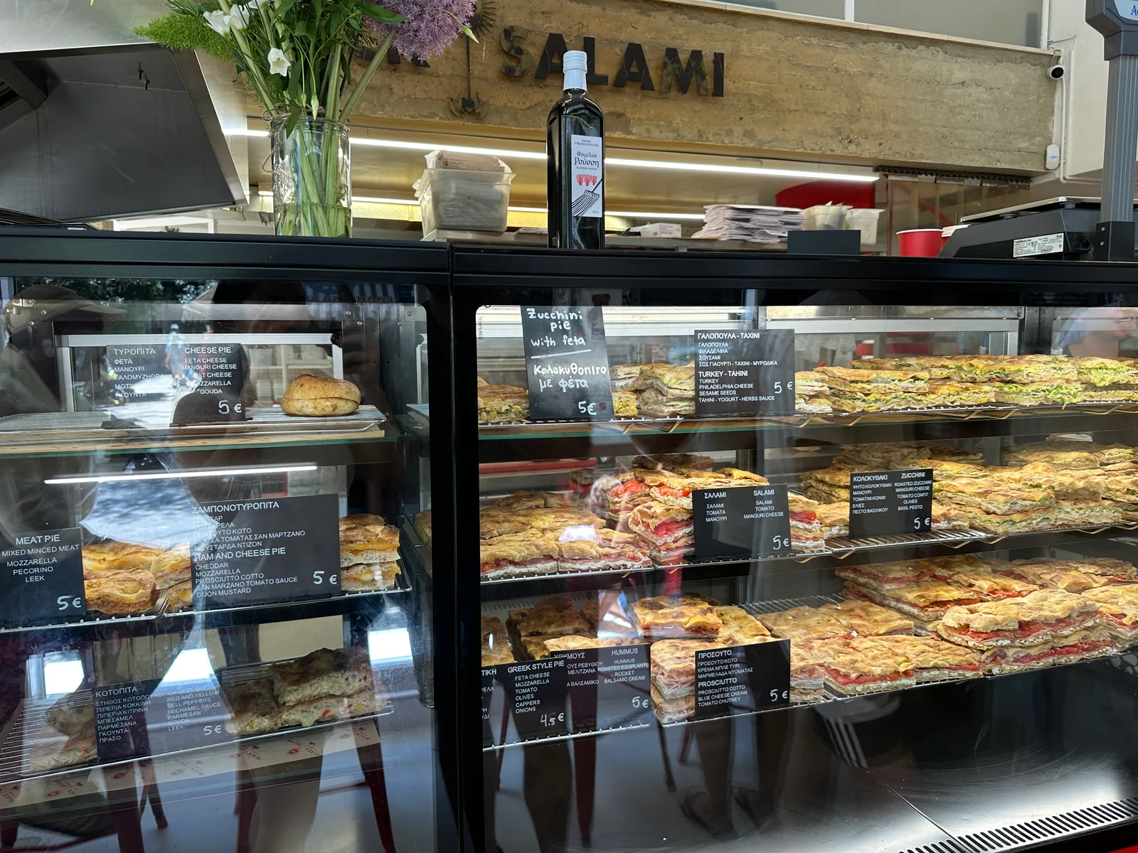 Main view at The Black Salami Microbakery Athens — travel photo