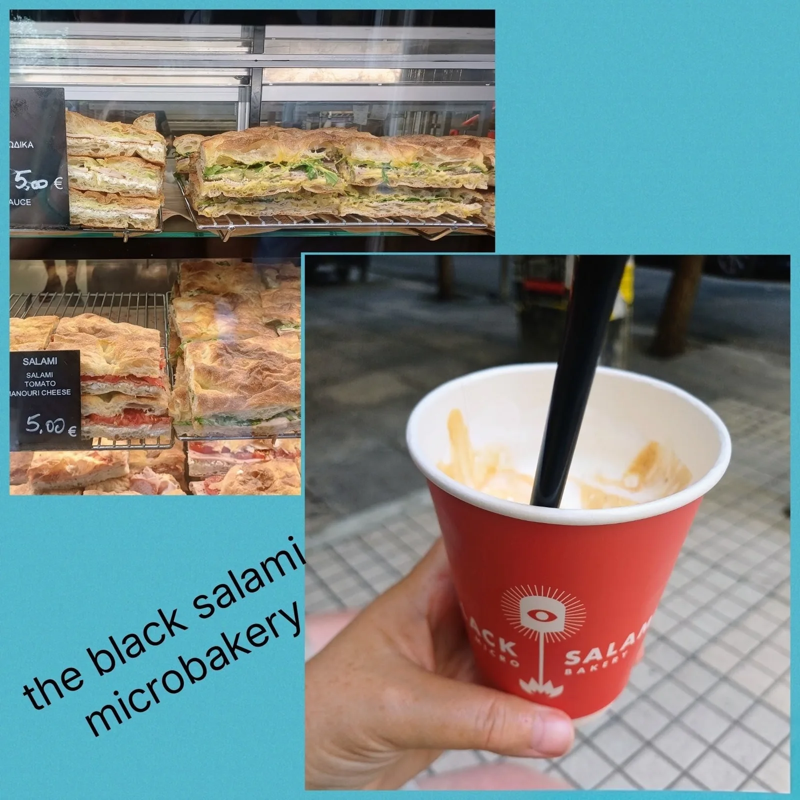 Interior at The Black Salami Microbakery Athens — travel photo
