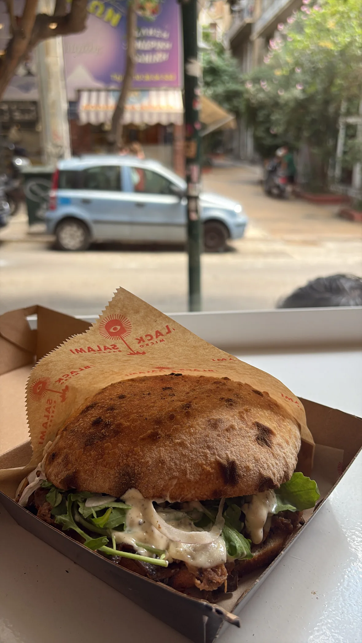 Atmosphere at The Black Salami Microbakery Athens — travel photo