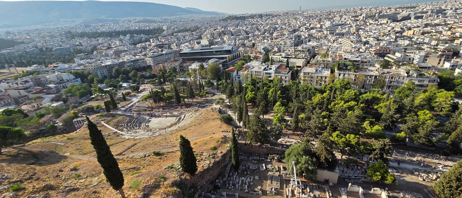 Main view at Theatre of Dionysus Eleuthereus Athens — travel photo