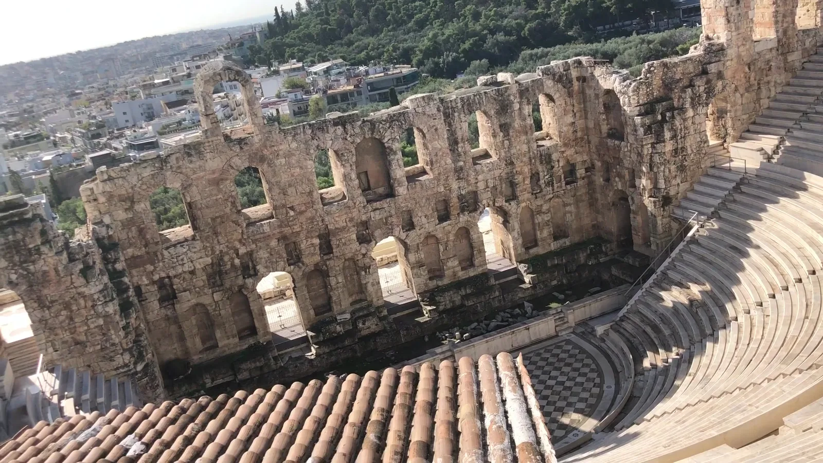 Atmosphere at Theatre of Dionysus Eleuthereus Athens — travel photo