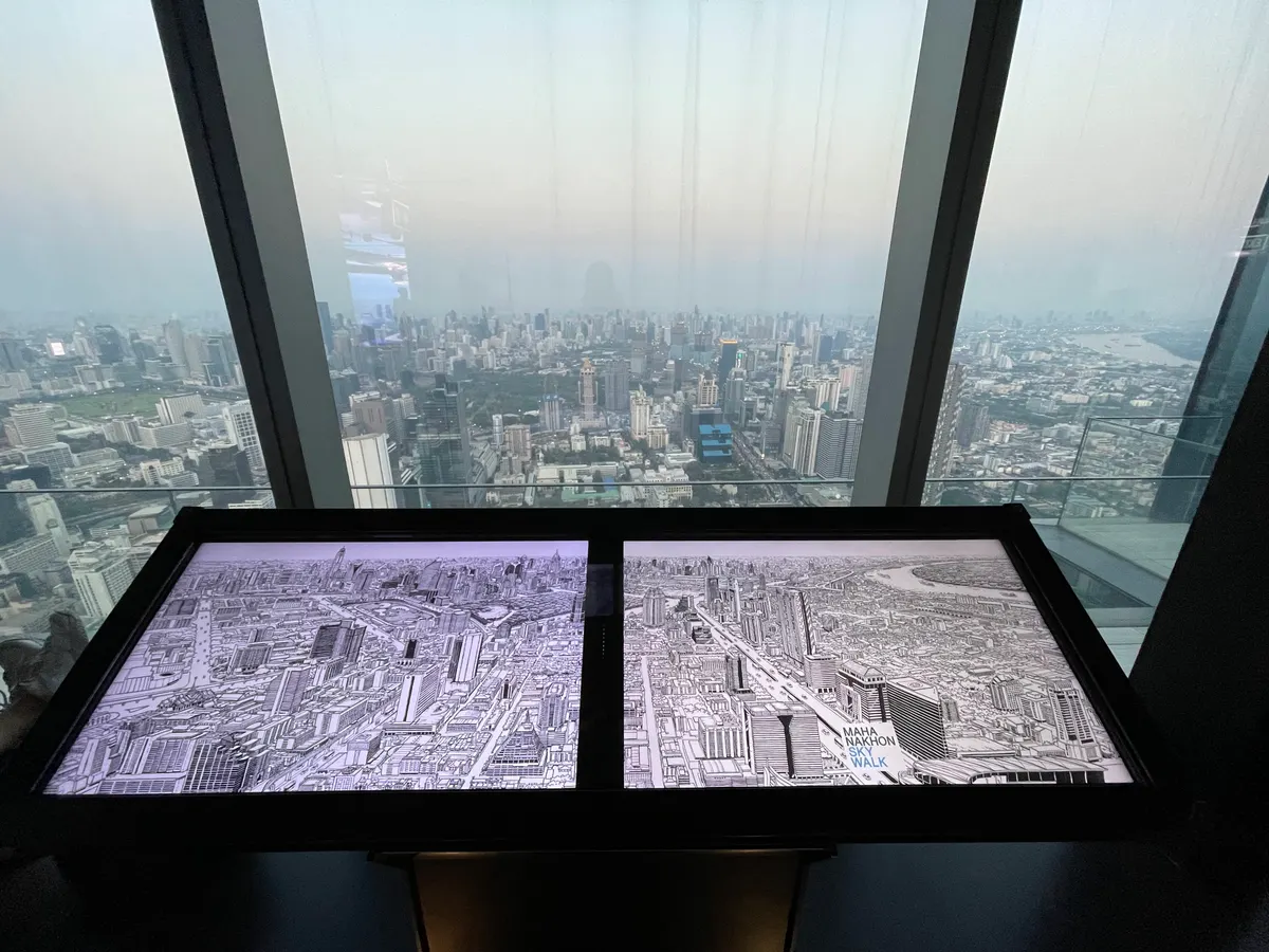 Main view at Baiyoke Observation Deck Bangkok — travel photo