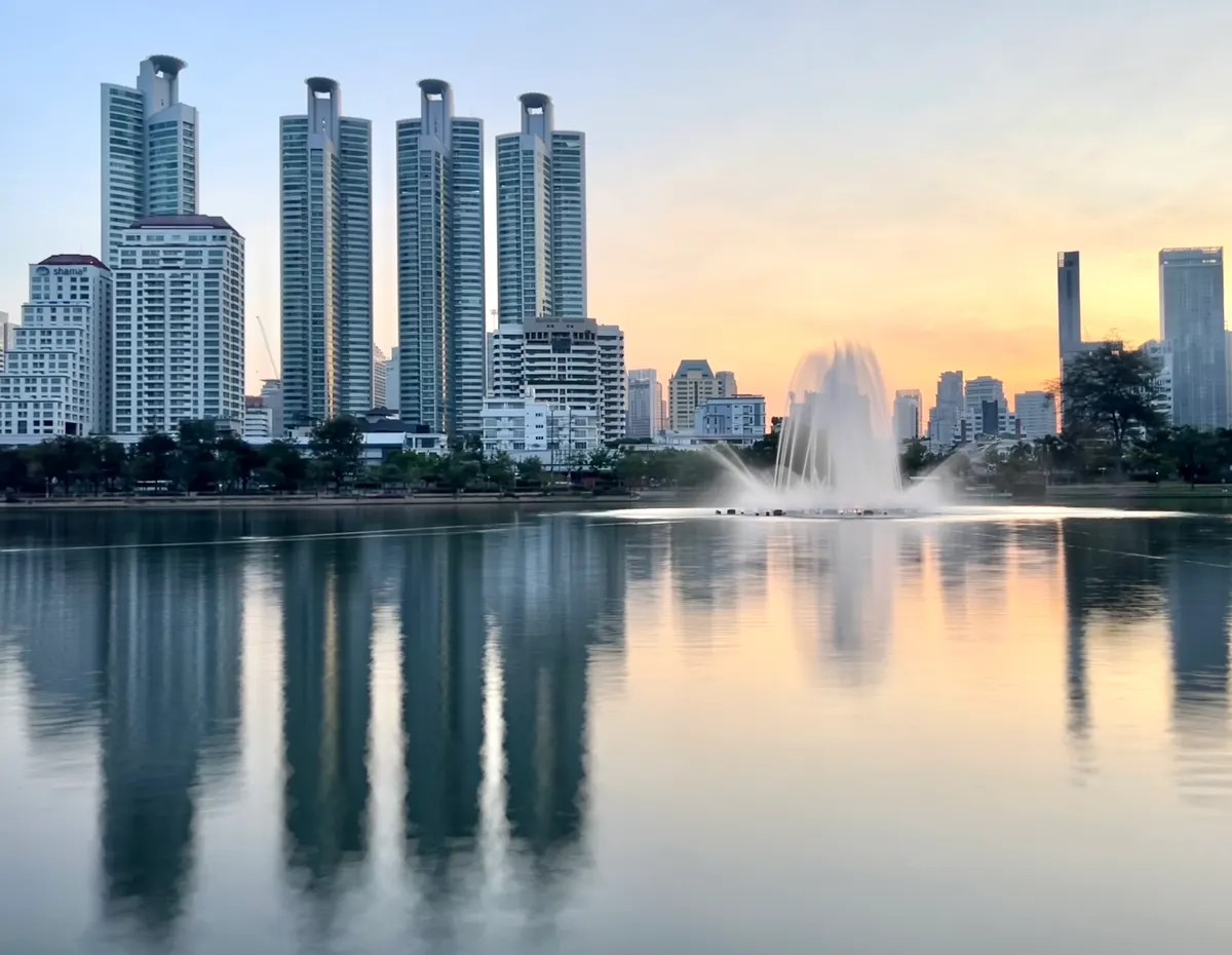 Main view at Benjakitti Park Bangkok — travel photo
