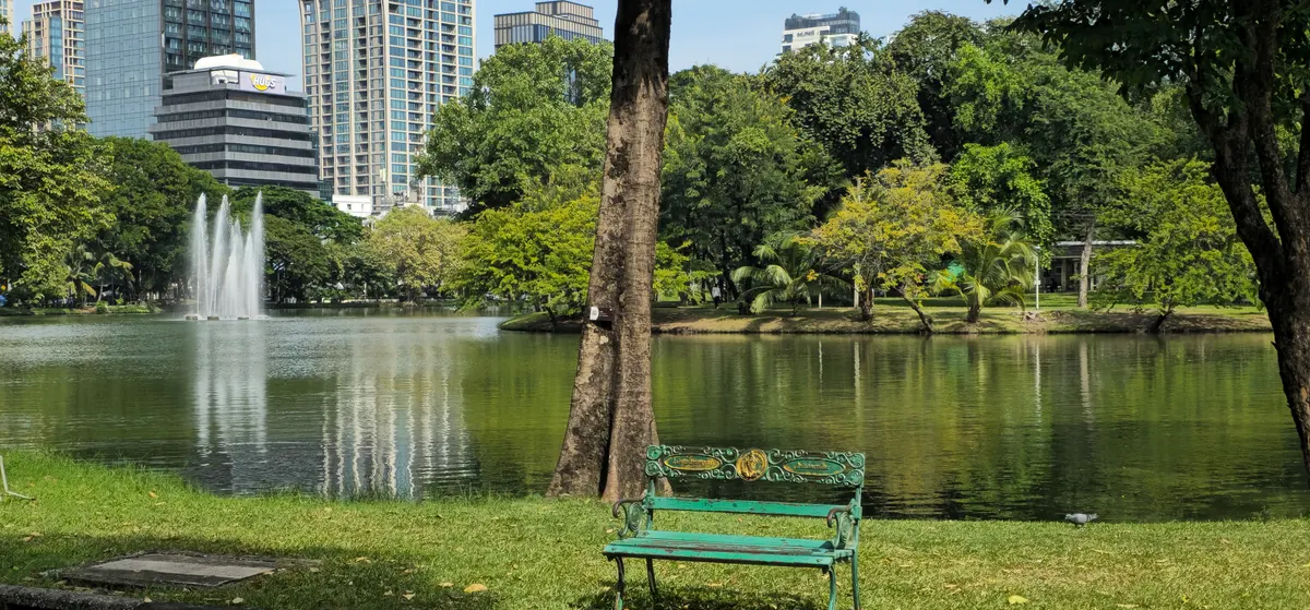 Details at Lumphini Park Bangkok — travel photo