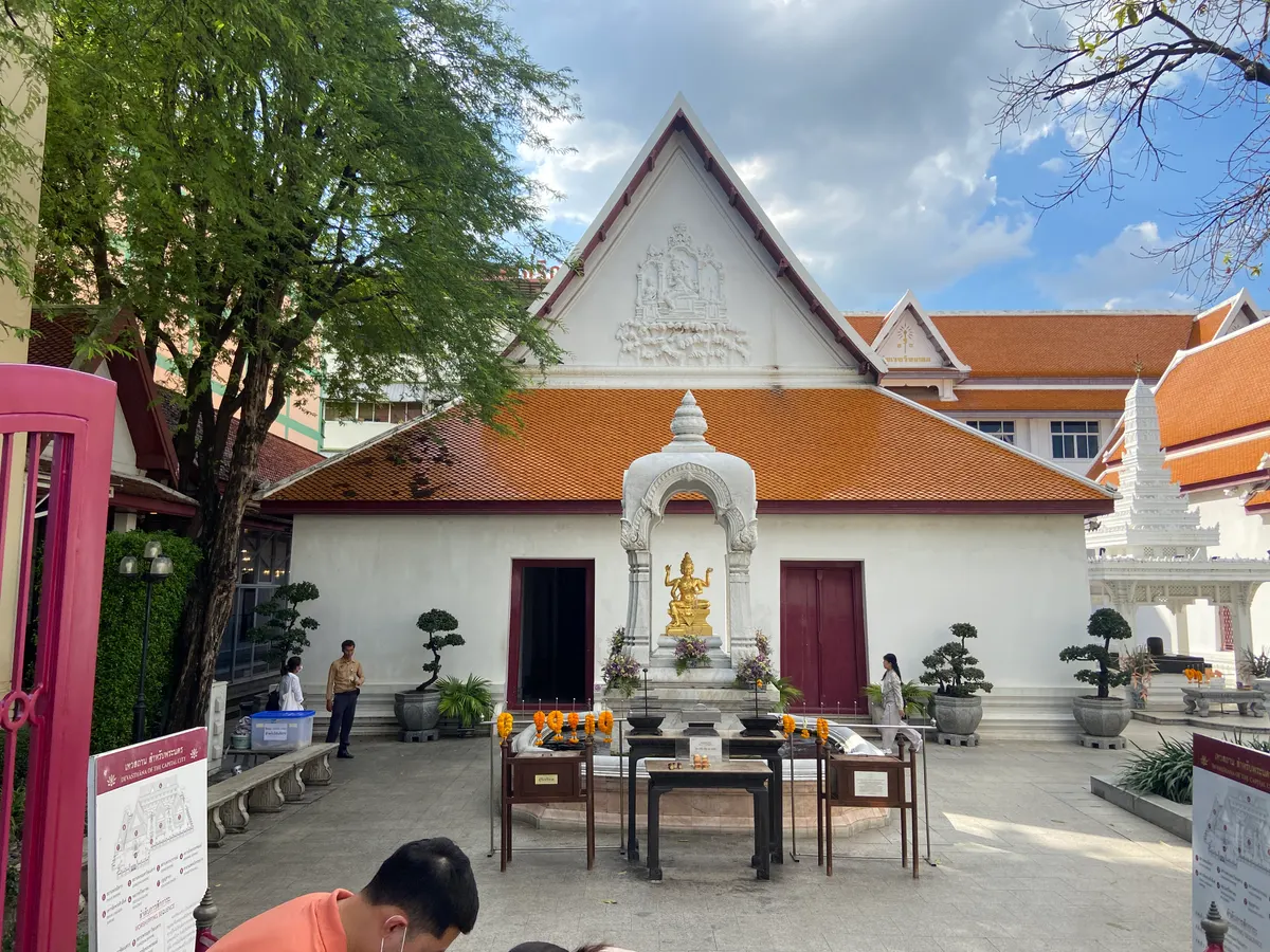 Main view at Thewasathan Samrup Pranakorn ( Bot Phram ) Bangkok — travel photo