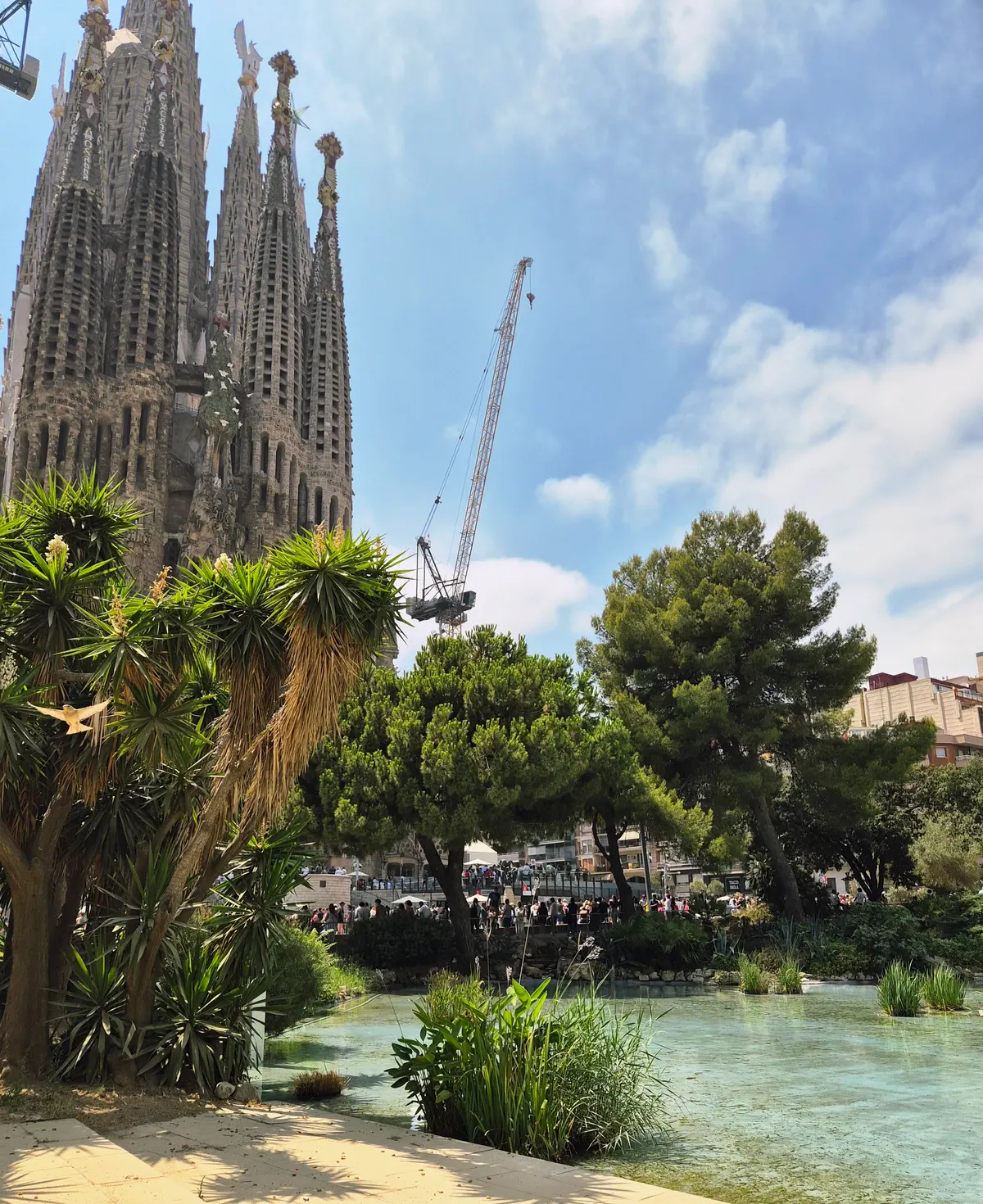 Main view at Basilica of the Sagrada Familia Barcelona — travel photo
