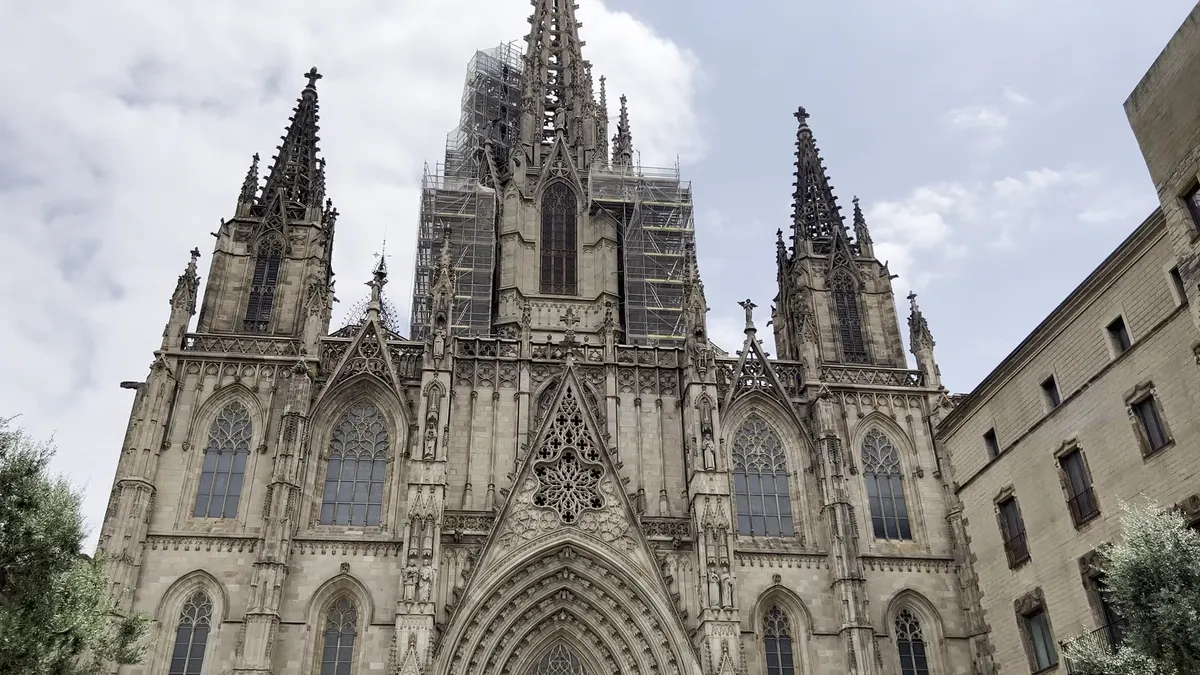 Interior at Cathedral of Barcelona Barcelona — travel photo