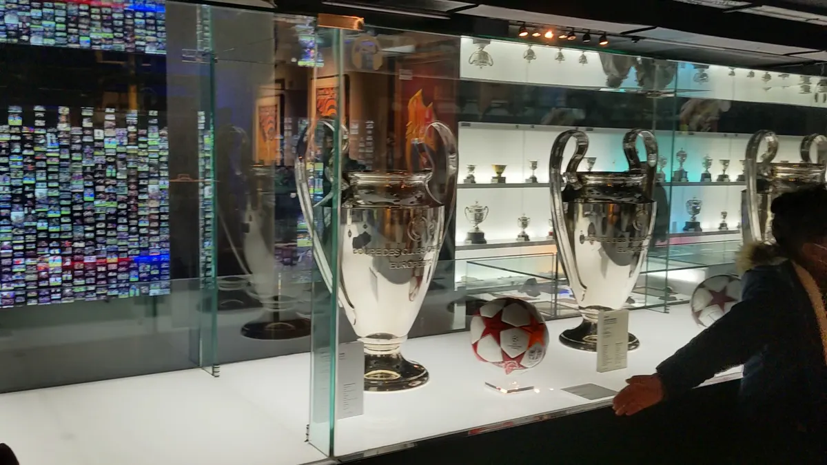 Interior at FC Barcelona Museum Barcelona — travel photo