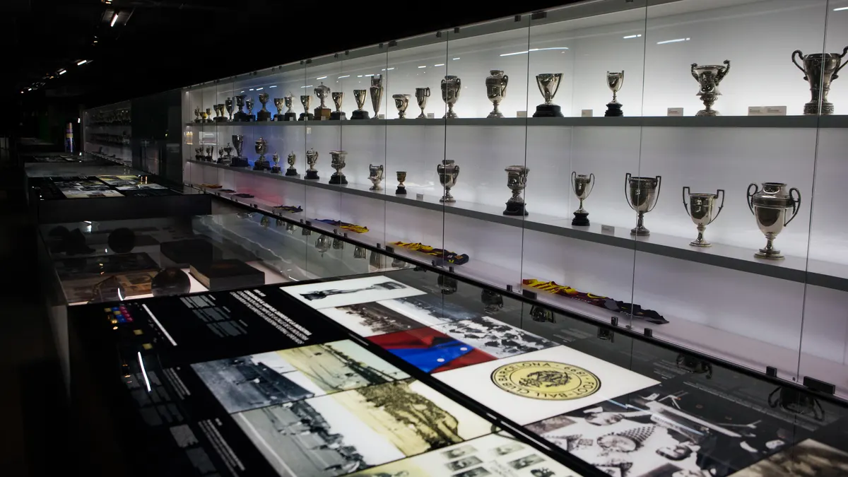 Details at FC Barcelona Museum Barcelona — travel photo