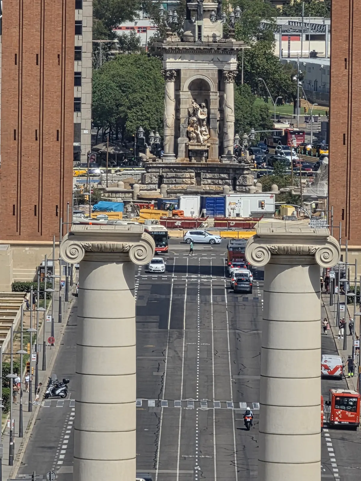 Main view at Parc del Mirador del Poble-sec Barcelona — travel photo