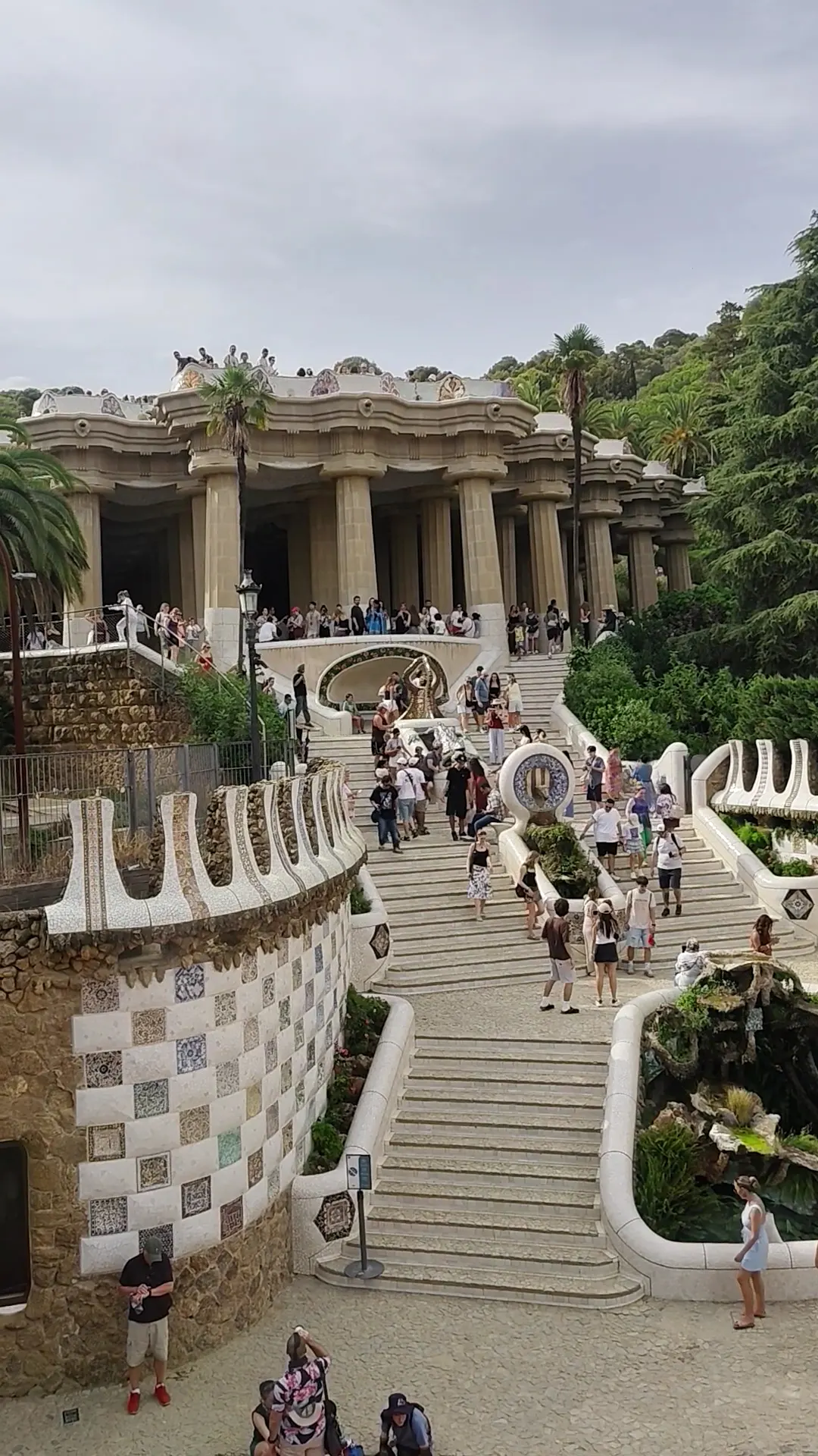 Main view at Park Güell Barcelona — travel photo