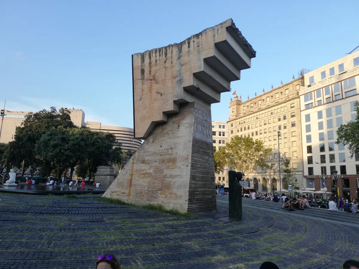Atmosphere at Plaça de Catalunya Barcelona — travel photo