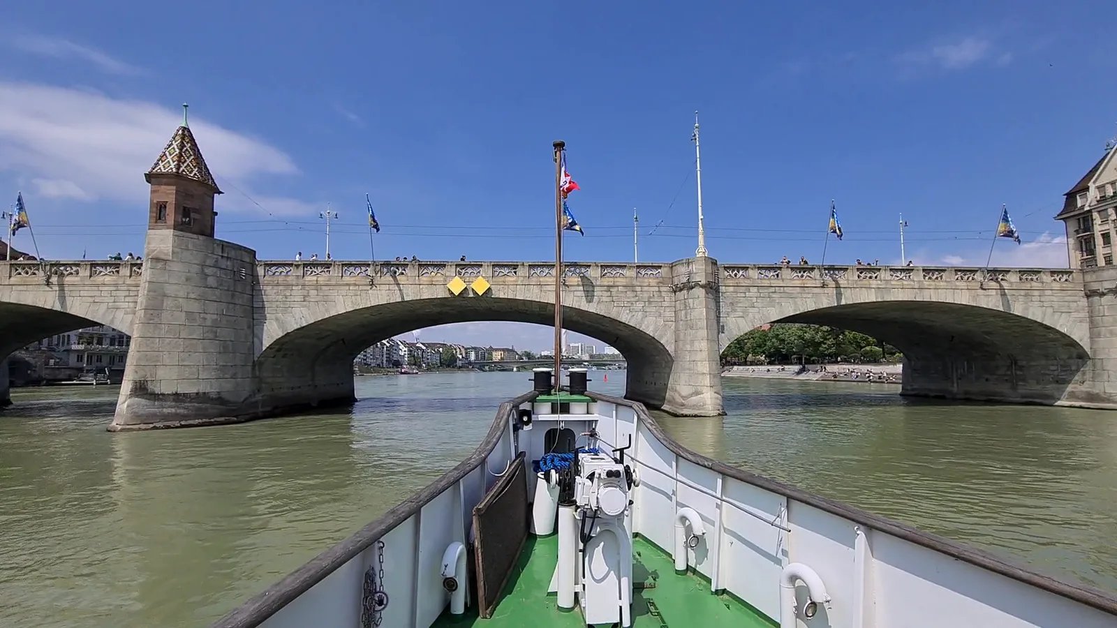 Details at Mittlere Brücke Basel — travel photo
