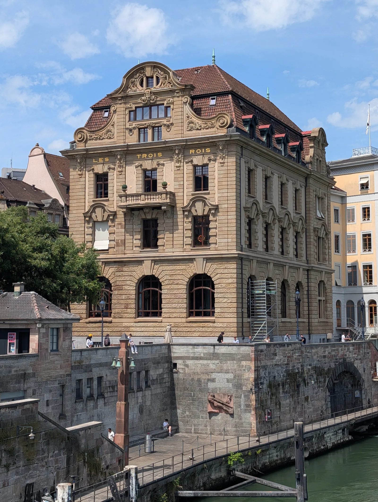Atmosphere at Mittlere Brücke Basel — travel photo