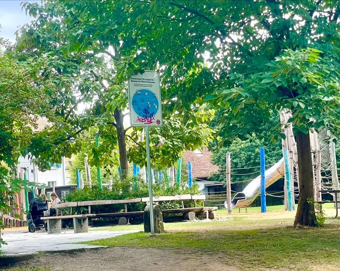 Main view at Spielplatz Wettsteinanlage Basel — travel photo