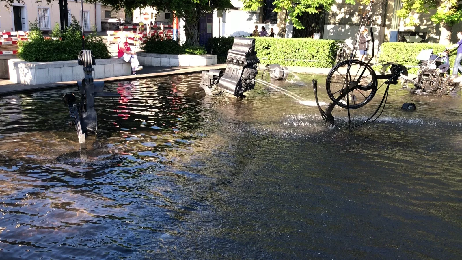Details at Tinguely Fountain Basel — travel photo
