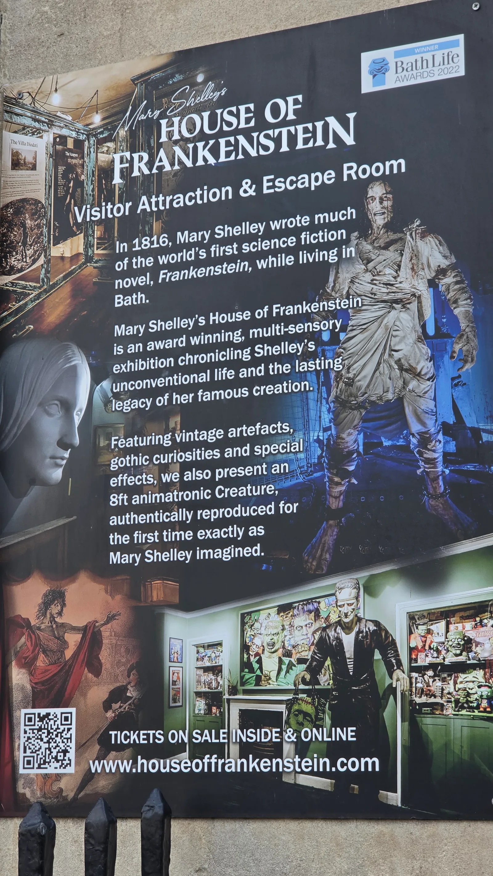 Details at Mary Shelley's House of Frankenstein Bath — travel photo