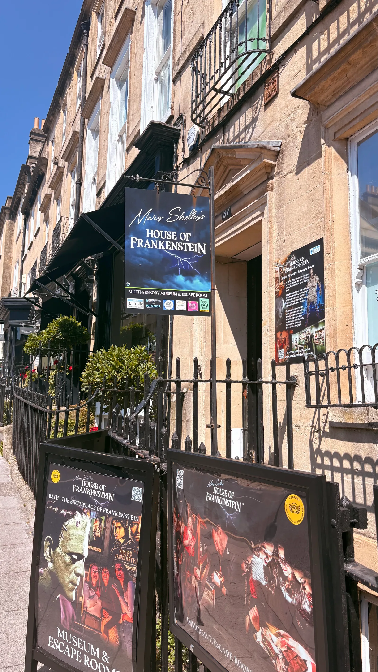 Atmosphere at Mary Shelley's House of Frankenstein Bath — travel photo