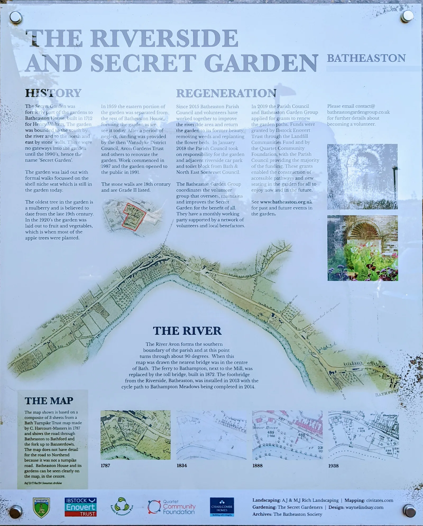 The Riverside and Secret Garden — romantic guide Bath