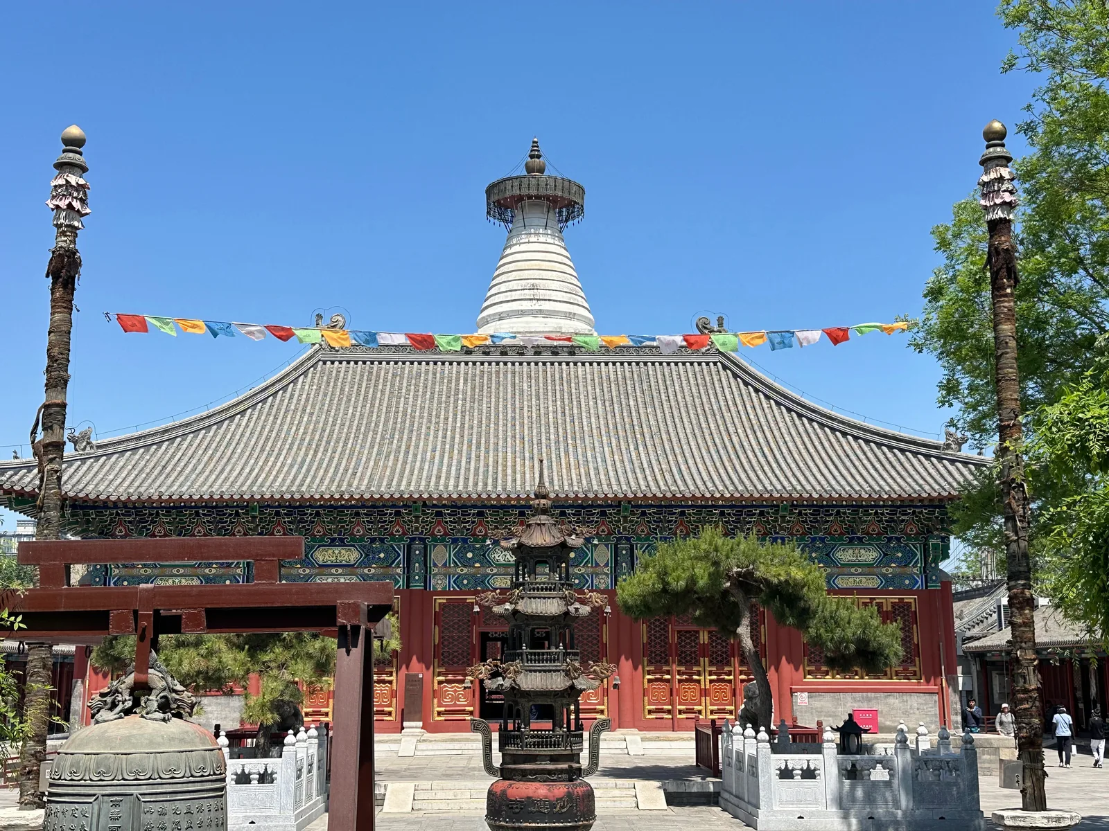 Main view at Miaoying Temple Beijing — travel photo