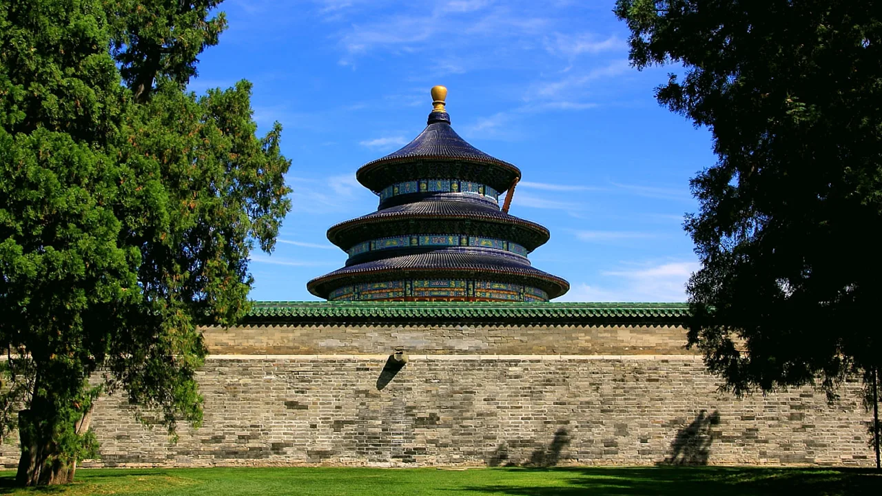 Interior at Temple of Heaven Beijing — travel photo