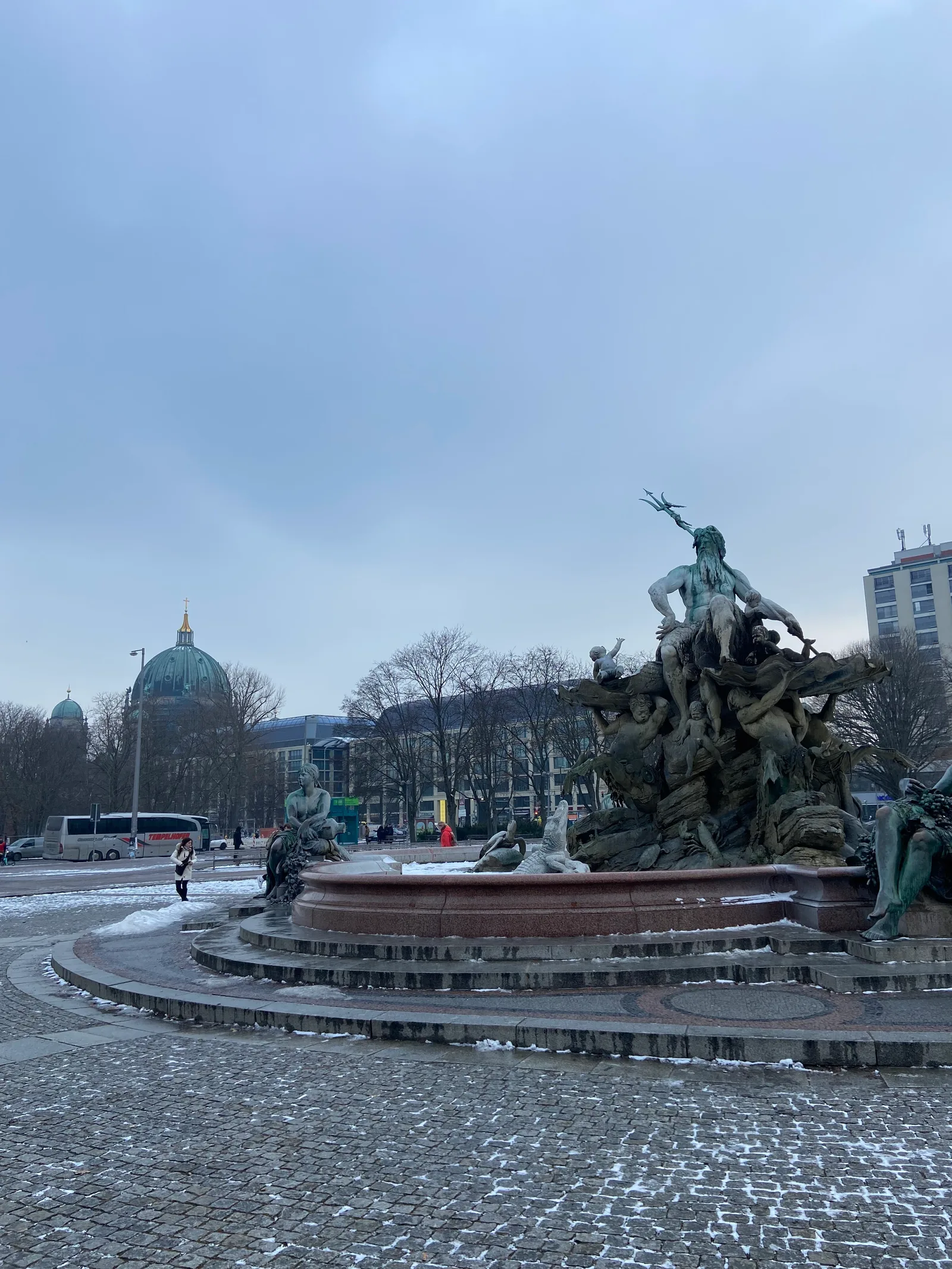 Atmosphere at Neptune Fountain Berlin — travel photo