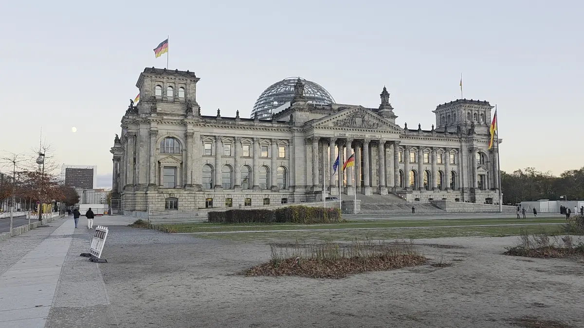 Interior at Reichstag Building Berlin — travel photo