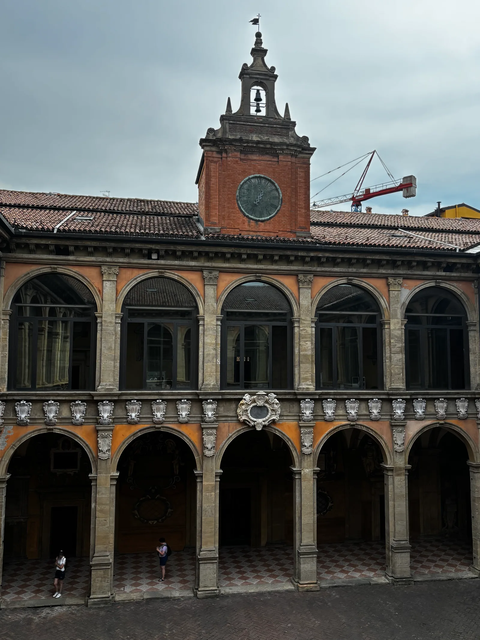 Main view at Archiginnasio Municipal Library Bologna — travel photo