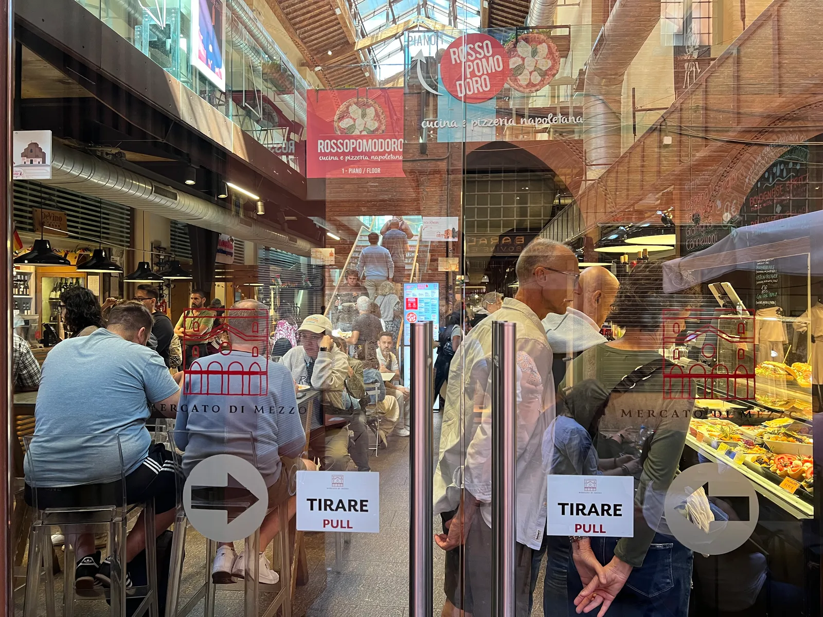 Interior at Mercato di Mezzo Bologna — travel photo