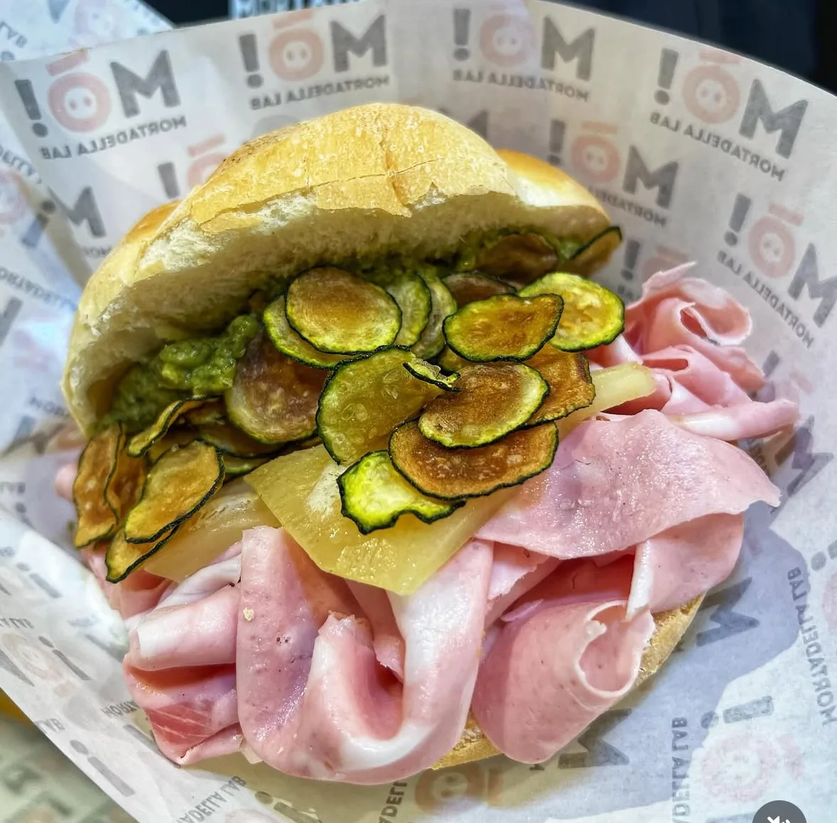Details at Mò Mortadella Lab Bologna — travel photo