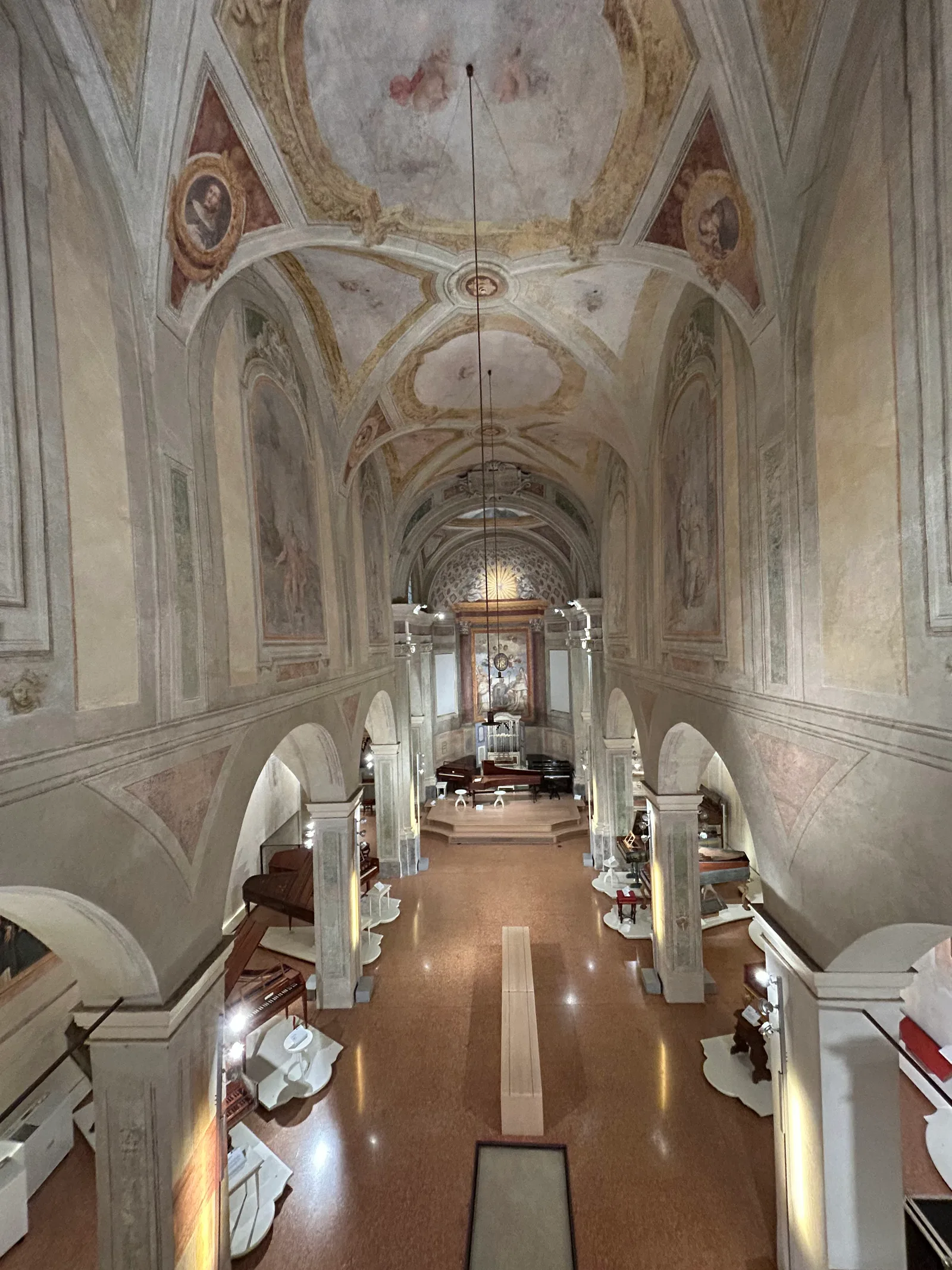Main view at Museum of San Colombano - Tagliavini Collection Bologna — travel photo